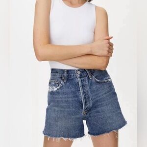 Rare Agolde Dee Super High Rise Shorts Summer Vacation Casual Sz 29